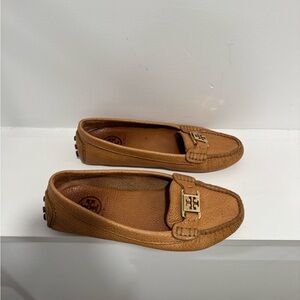 Tory Burch Brown Leather Men's Slip-Ons